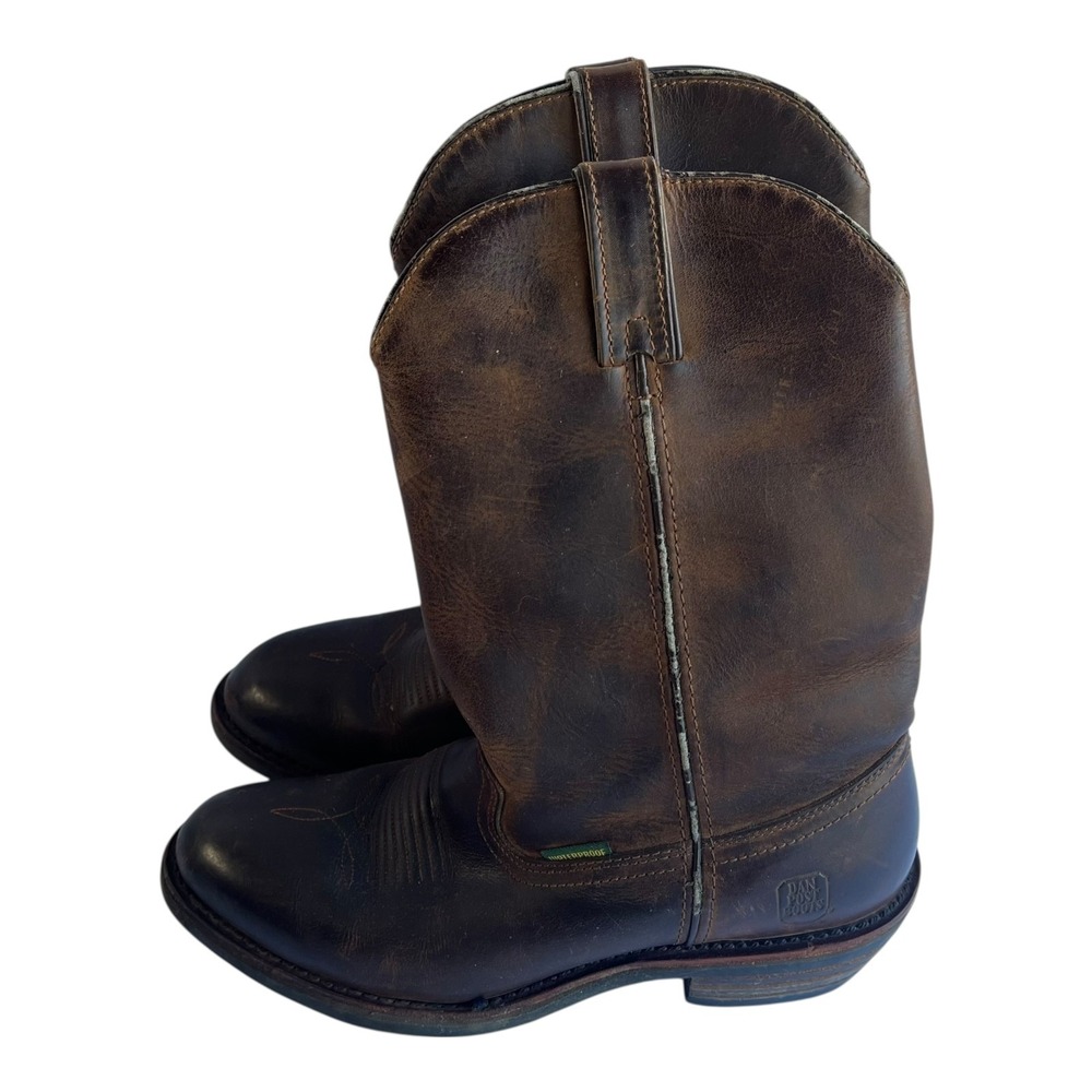 Dan Post Boots Men's Waterproof Leather Cowboy Boots Size 9.5D (DP696)